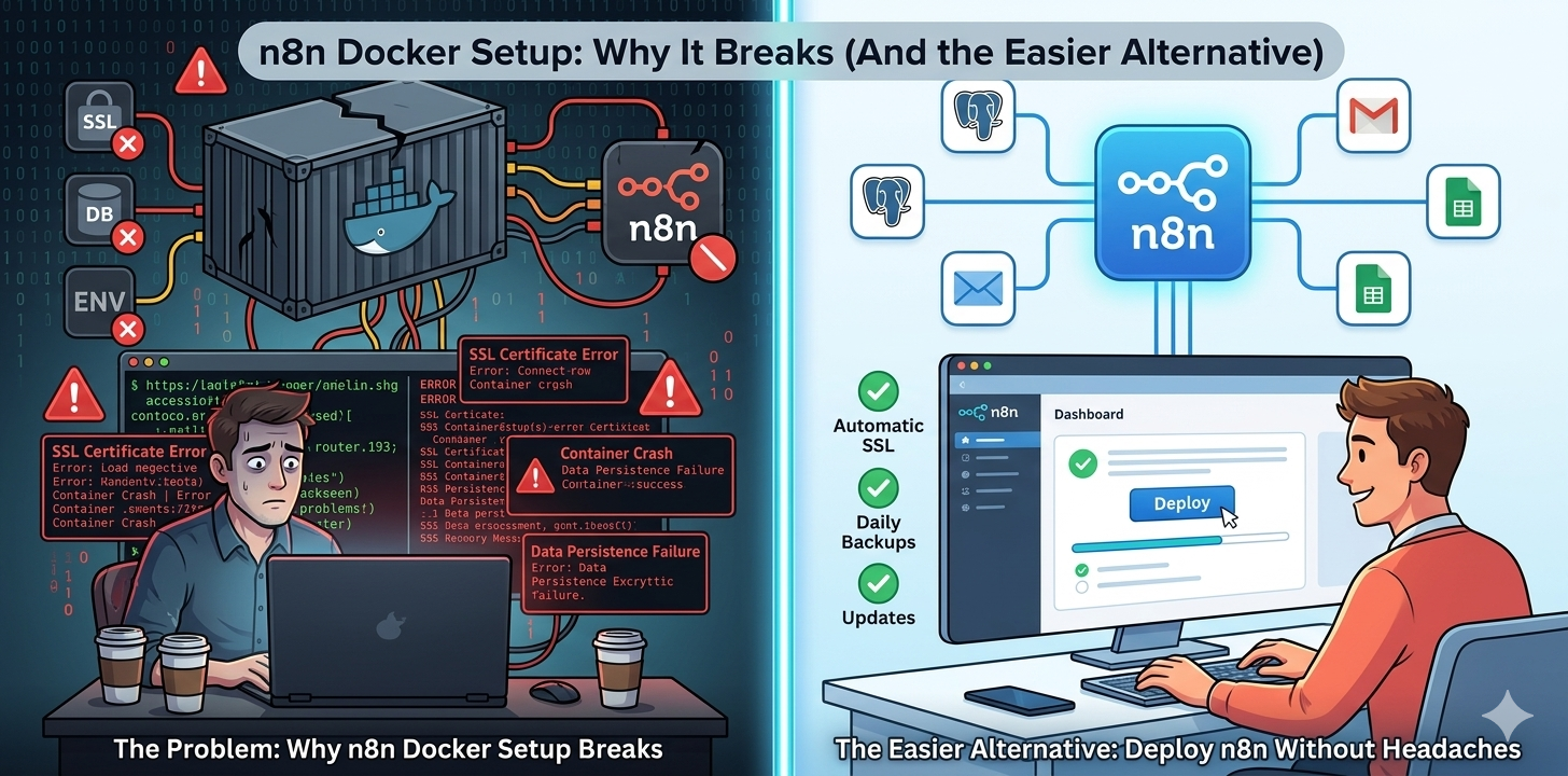 n8n Docker Setup and the Easier Alternative